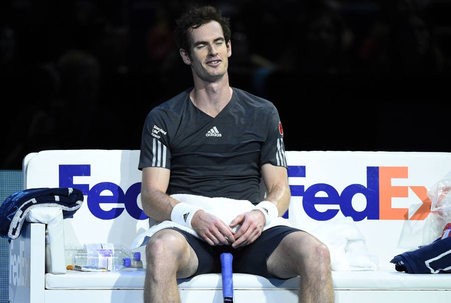 Londra: Andy Murray alla fine del primo set contro Kei Nishikori (Reuters)